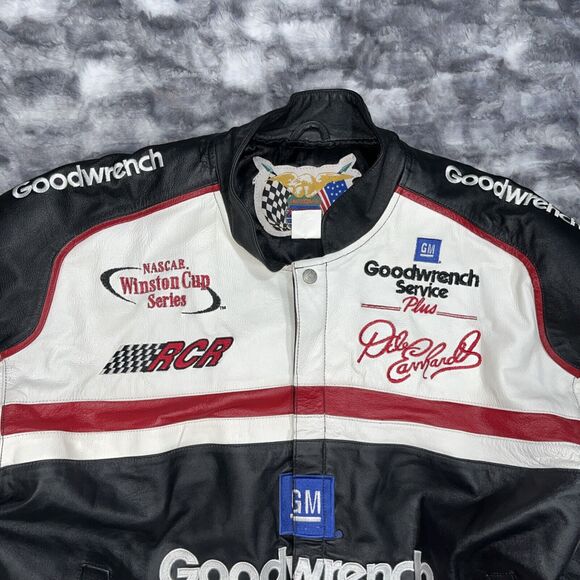 Dale Earnhardt Goodwrench Jeff Hamilton Leather‎ Jacket Coat Mens XL NASCAR - Picture 11 of 12